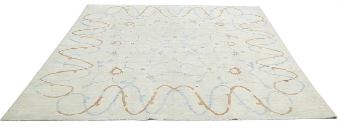 Hand Knotted Fine Ariana Wool Rug 8' 1" x 8' 4" - No. AT32641