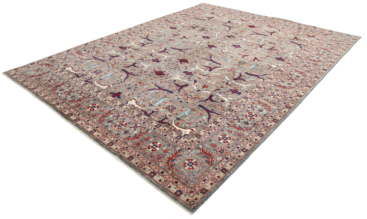 Hand Knotted Ariana Haji Jalili Wool Rug 9' 0" x 12' 1" - No. AT19490