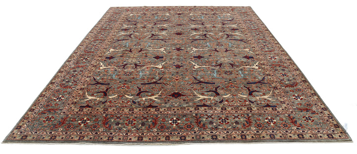Hand Knotted Ariana Haji Jalili Wool Rug 9' 0" x 12' 1" - No. AT19490