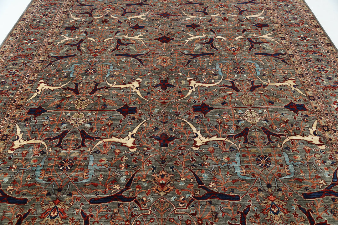 Hand Knotted Ariana Haji Jalili Wool Rug 9' 0" x 12' 1" - No. AT19490