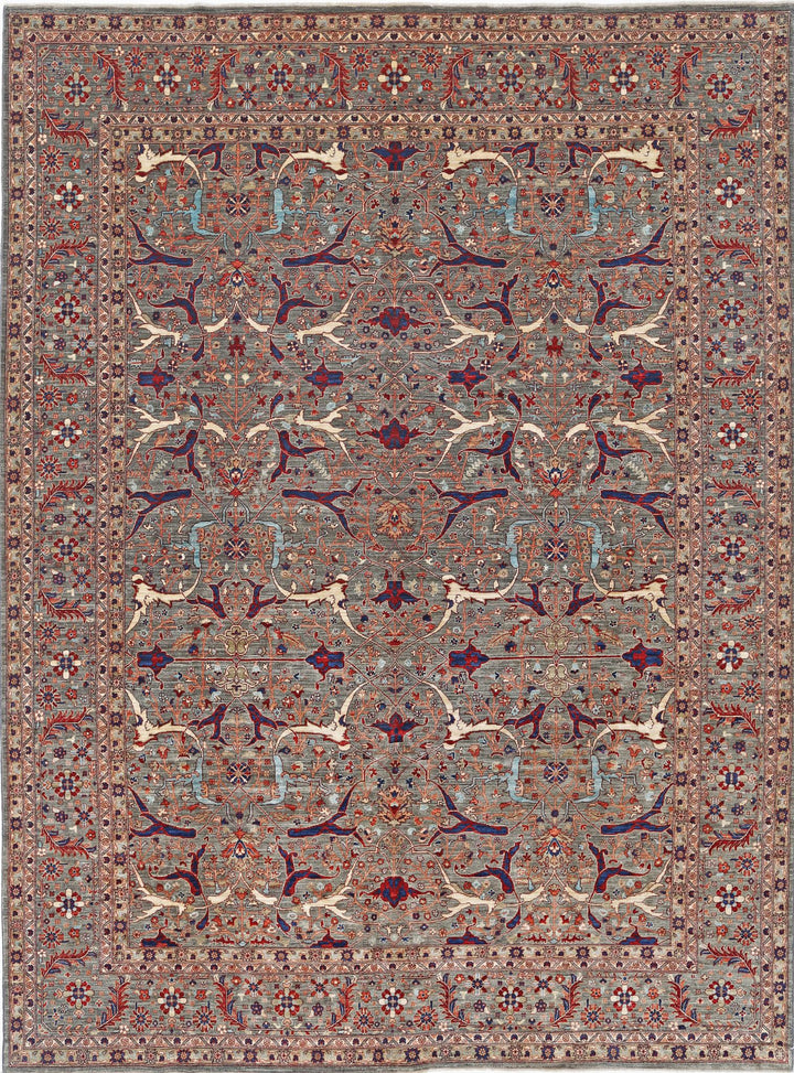 Hand Knotted Ariana Haji Jalili Wool Rug 9' 0" x 12' 1" - No. AT19490