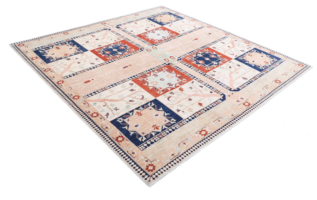 Hand Made Haji Jalili Wool Rug 8' 0" x 8' 0" - No. AT66092