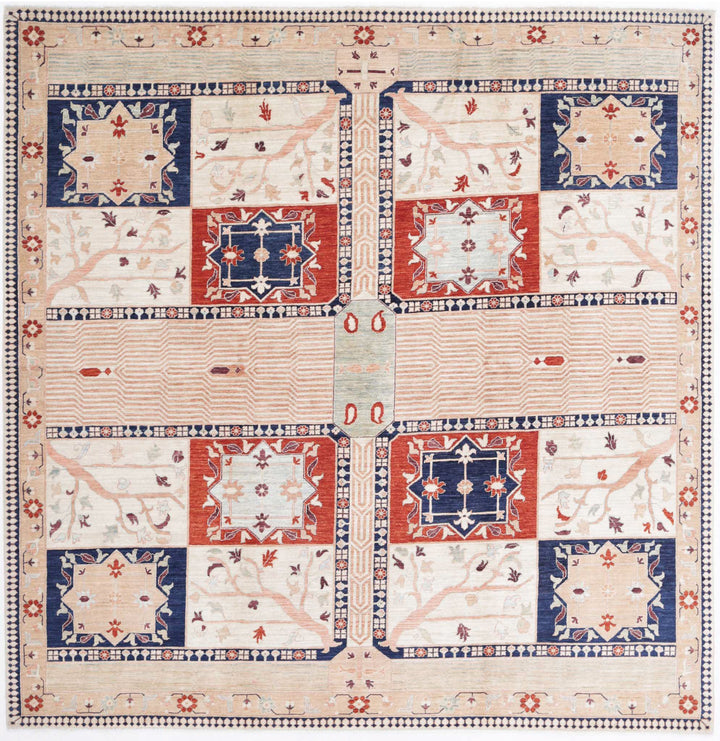 Hand Made Haji Jalili Wool Rug 8' 0" x 8' 0" - No. AT66092