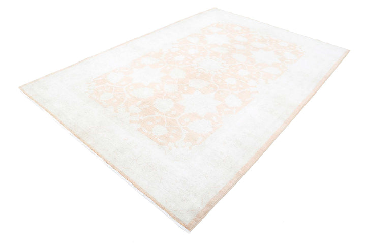 Hand Knotted Fine Ariana Ariana Wool Rug 6' 4" x 9' 4" - No. AT99616