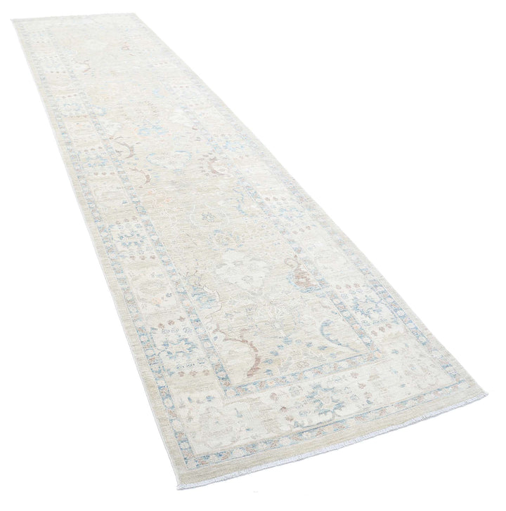 Hand Knotted Ariana Haji Jalili Wool & Silk Rug 3' 2" x 12' 10" - No. AT15719