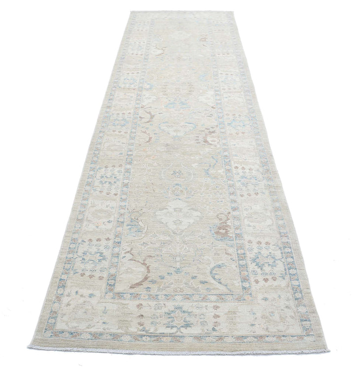 Hand Knotted Ariana Haji Jalili Wool & Silk Rug 3' 2" x 12' 10" - No. AT15719