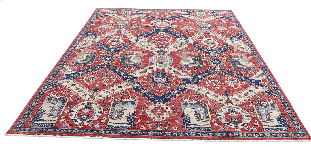 Hand Knotted Artemix Wool Rug 7' 8" x 9' 11" - No. AT48503