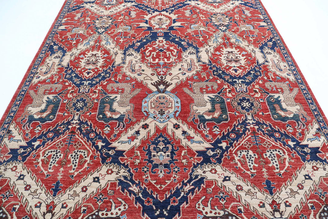 Hand Knotted Artemix Wool Rug 7' 8" x 9' 11" - No. AT48503