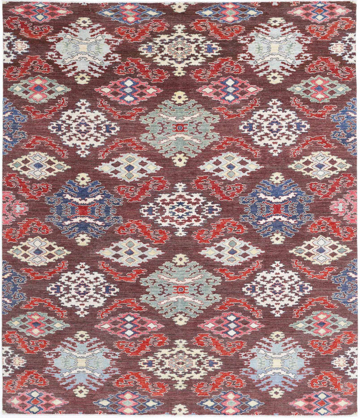 Hand Knotted Artemix Wool Rug 8' 0" x 9' 7" - No. AT94087