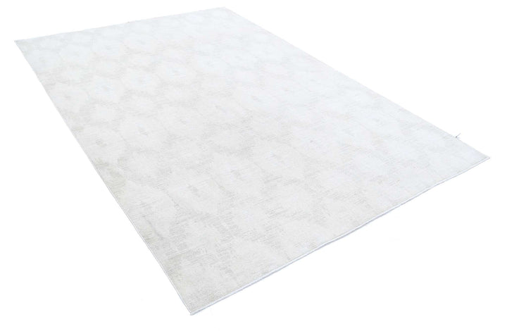 Hand Knotted Ikat Wool Rug 6' 1" x 8' 10" - No. AT50570