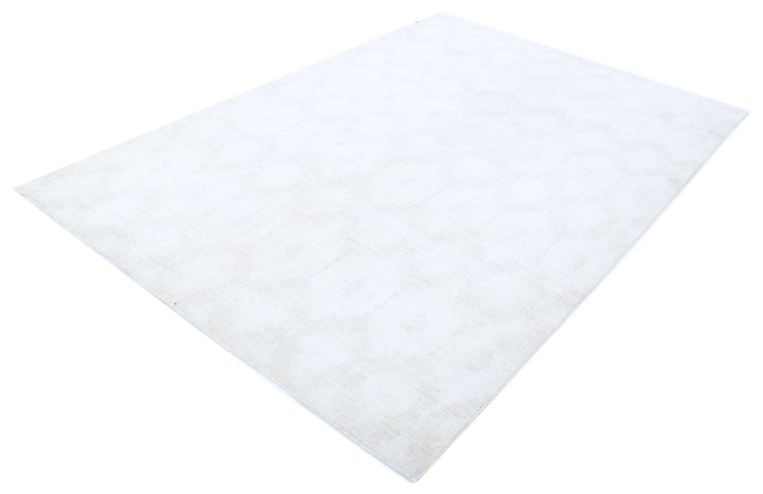 Hand Knotted Ikat Wool Rug 6' 1" x 8' 10" - No. AT50570