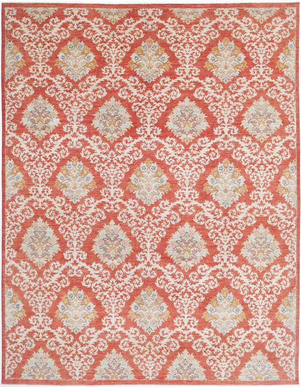 Hand Knotted Artemix Wool Rug 9' 3" x 12' 2" - No. AT87706