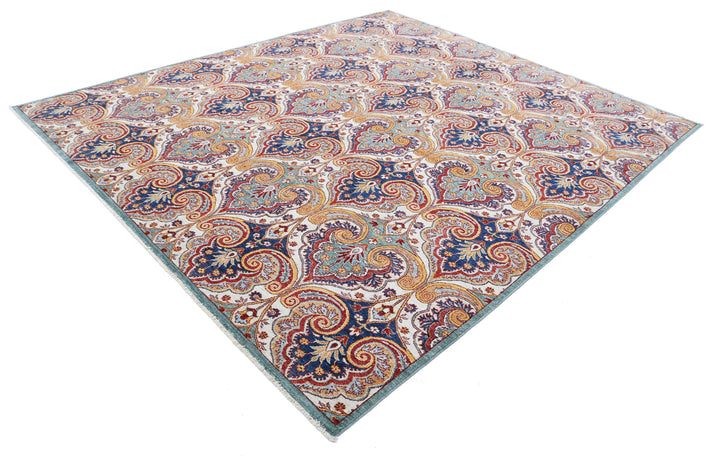 Hand Knotted Artemix Wool Rug 8' 7" x 9' 9" - No. AT51657