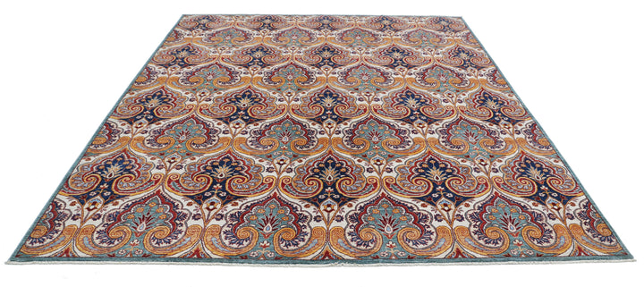 Hand Knotted Artemix Wool Rug 8' 7" x 9' 9" - No. AT51657