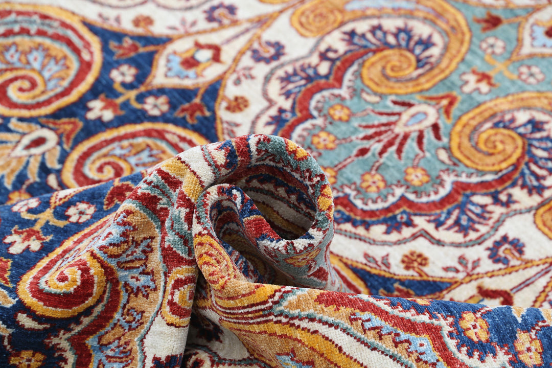 Hand Knotted Artemix Wool Rug 8' 7" x 9' 9" - No. AT51657