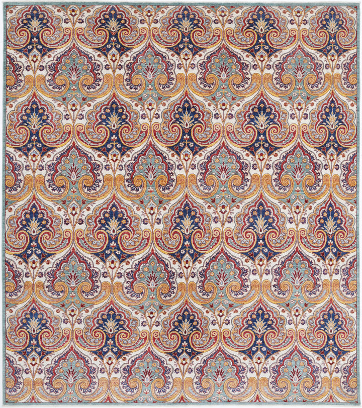 Hand Knotted Artemix Wool Rug 8' 7" x 9' 9" - No. AT51657