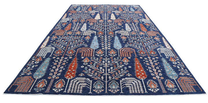 Hand Knotted Artemix Wool Rug 9' 1" x 15' 8" - No. AT77967