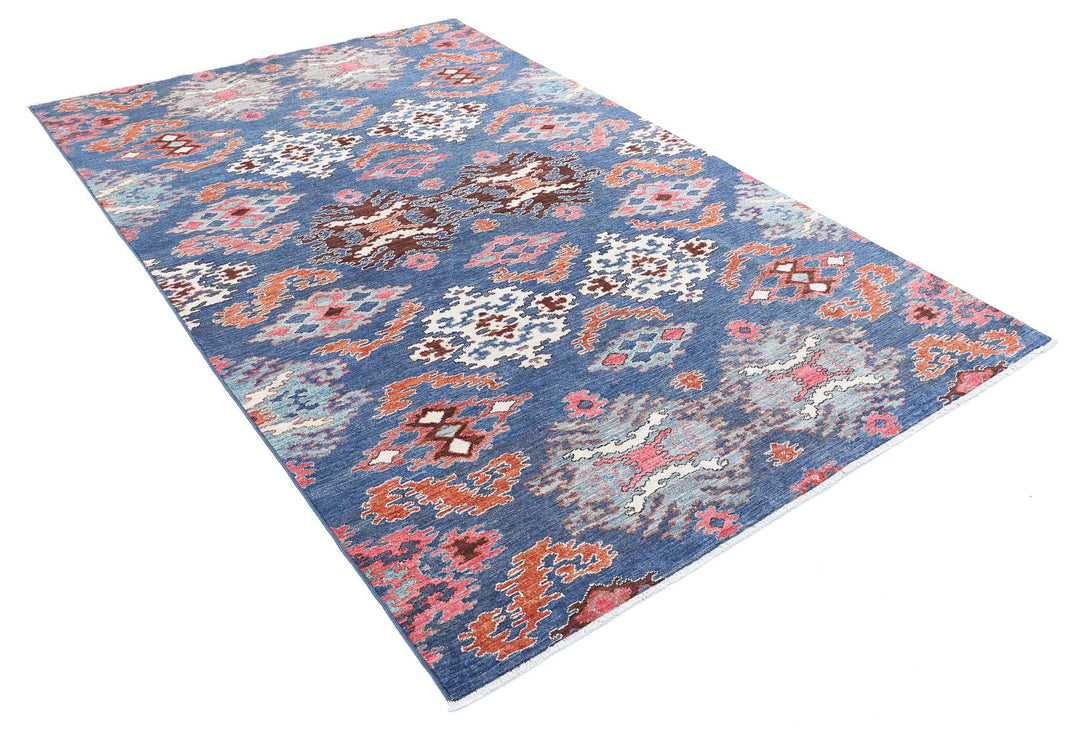 Hand Knotted Artemix Farhan Wool Rug 5' 9" x 8' 11" - No. AT79583