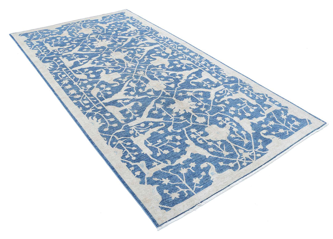 Hand Knotted Artemix Wool Rug 4' 11" x 9' 4" - No. AT31381