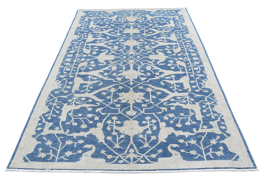 Hand Knotted Artemix Wool Rug 4' 11" x 9' 4" - No. AT31381