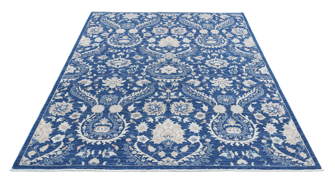 Hand Knotted Artemix Wool Rug 5' 7" x 7' 8" - No. AT27887