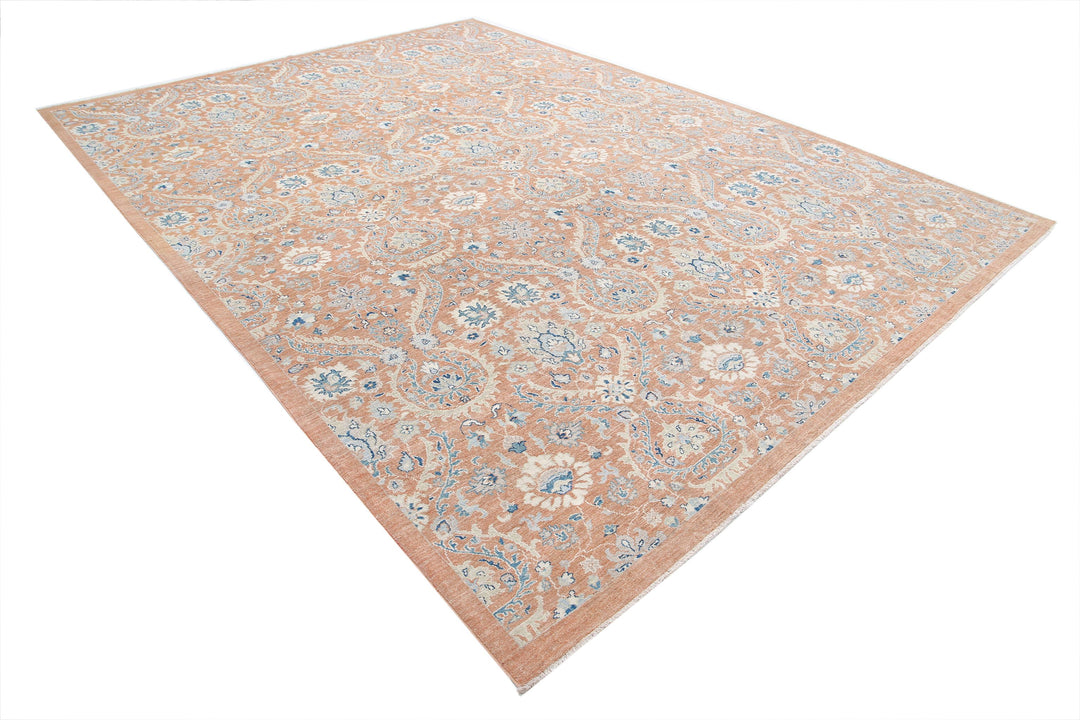 Hand Knotted Art & Craft Wool Rug 9' 10" x 13' 6" - No. AT49524