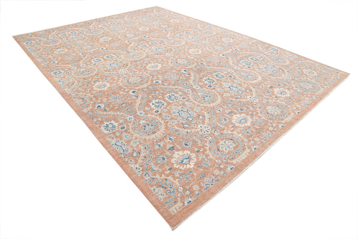 Hand Knotted Art & Craft Wool Rug 9' 10" x 13' 6" - No. AT49524