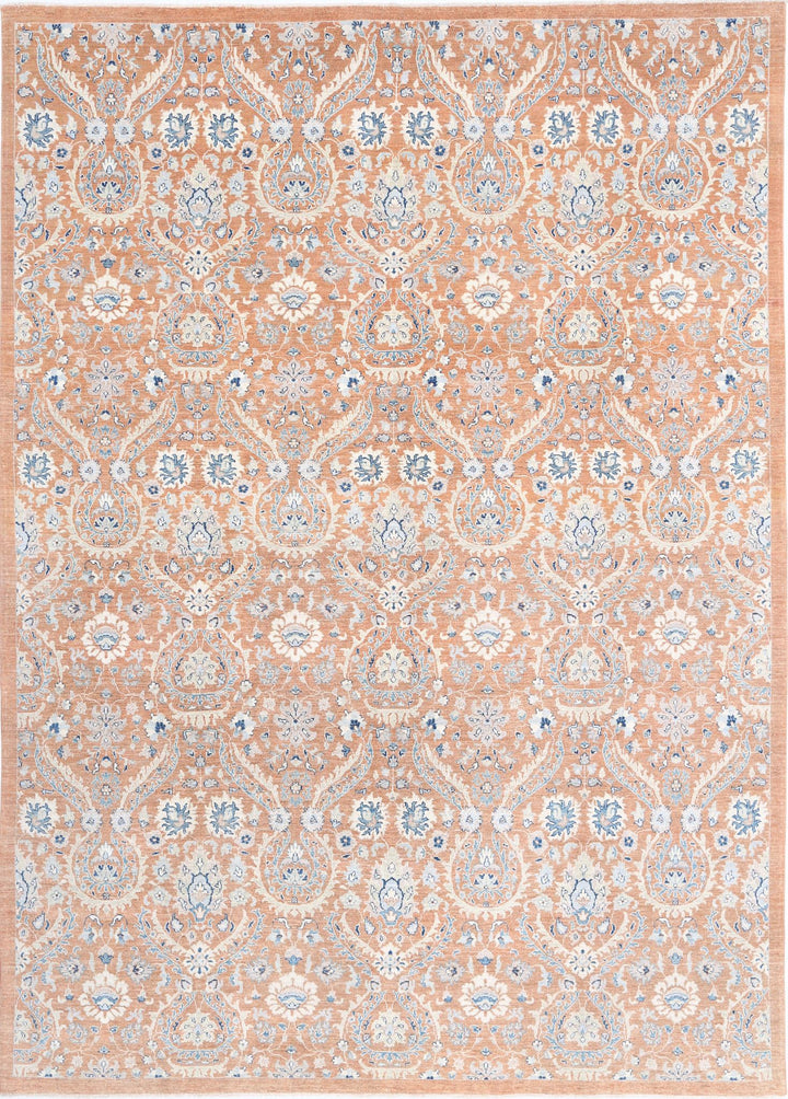 Hand Knotted Art & Craft Wool Rug 9' 10" x 13' 6" - No. AT49524