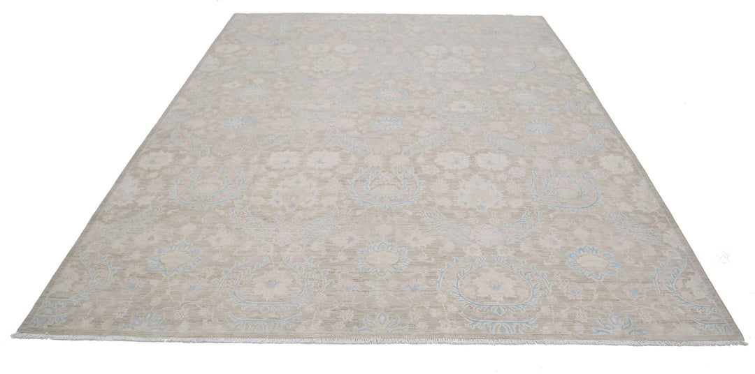 Hand Knotted Artemix Wool Rug 7' 11" x 9' 9" - No. AT35914