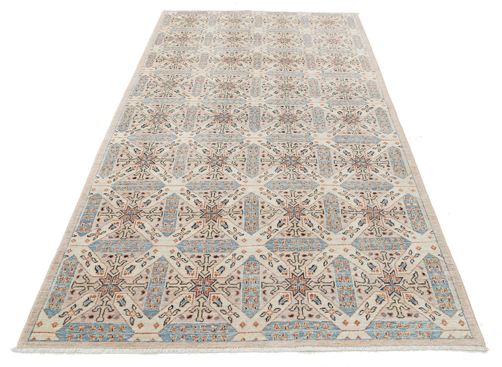 Hand Knotted Artemix Wool Rug 4' 10" x 9' 4" - No. AT84107