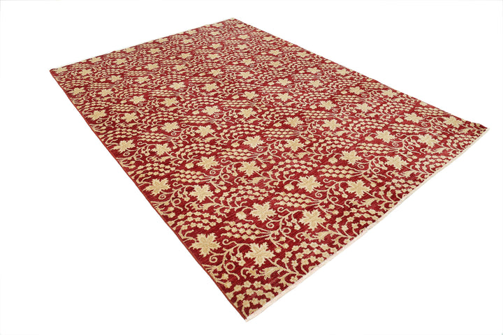 Hand Knotted Artemix Wool Rug 6' 7" x 9' 5" - No. AT82230