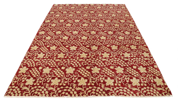 Hand Knotted Artemix Wool Rug 6' 7" x 9' 5" - No. AT82230