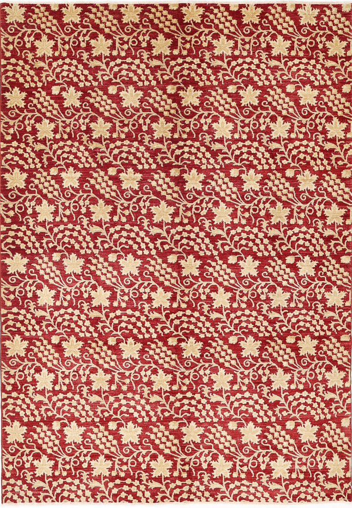 Hand Knotted Artemix Wool Rug 6' 7" x 9' 5" - No. AT82230