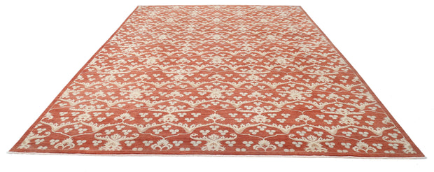 Hand Knotted Fine Artemix Wool Rug 9' 8" x 13' 3" - No. AT73545