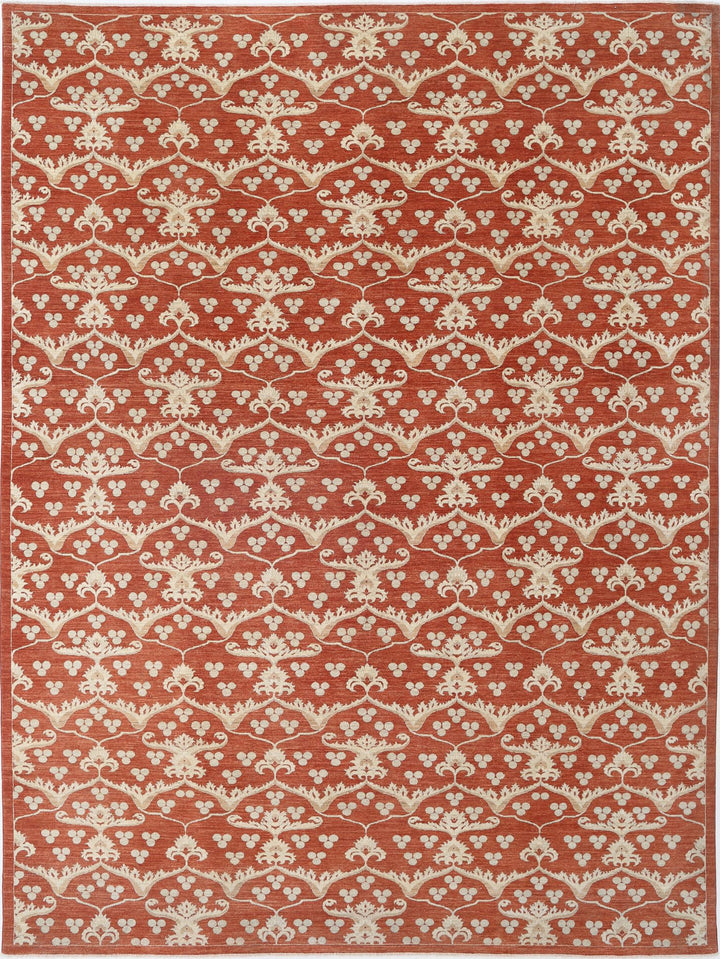 Hand Knotted Fine Artemix Wool Rug 9' 8" x 13' 3" - No. AT73545