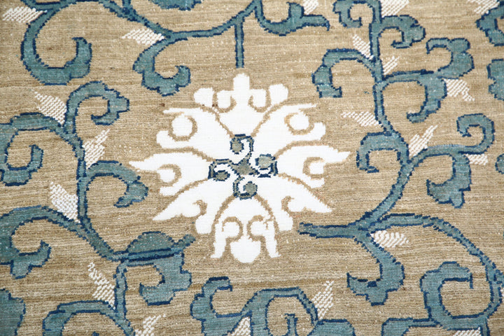 Hand Knotted Fine Artemix Wool & Silk Rug 8' 0" x 9' 5" - No. AT27593