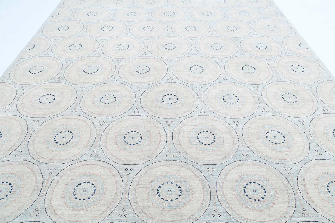 Hand Knotted Fine Artemix Wool Rug 9' 9" x 13' 11" - No. AT40325