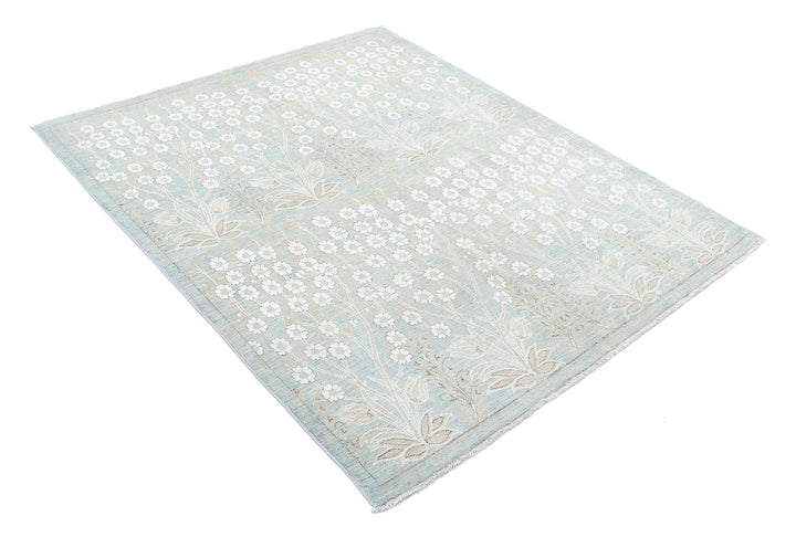 Hand Knotted Ariana Haji Jalili Wool Rug 4' 10" x 5' 10" - No. AT52031