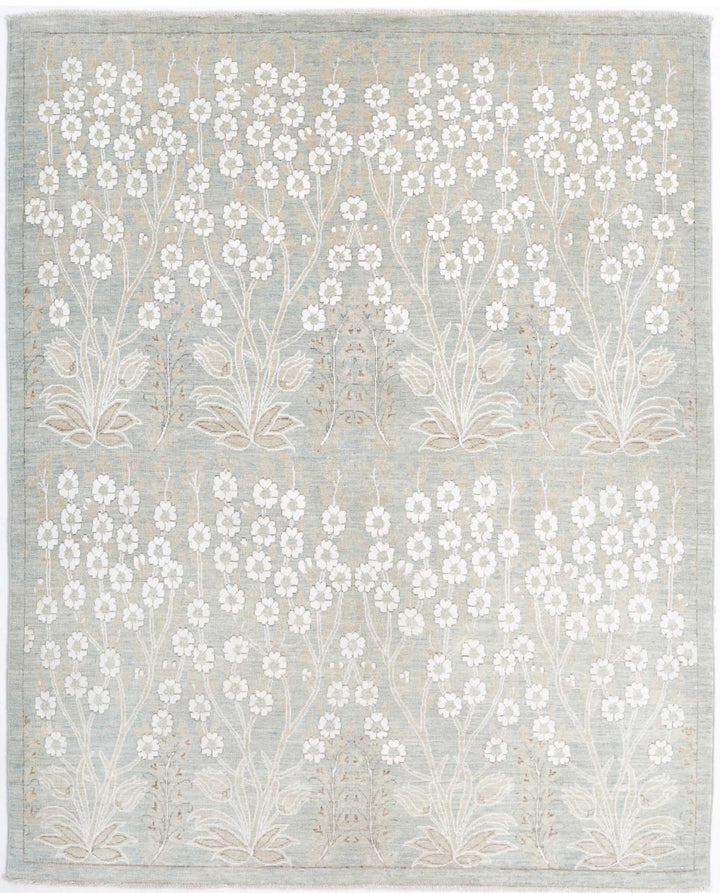 Hand Knotted Ariana Haji Jalili Wool Rug 4' 10" x 5' 10" - No. AT52031