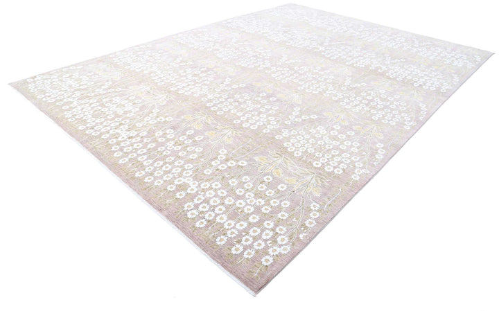 Hand Knotted Fine Artemix Wool & Silk Rug 9' 9" x 13' 8" - No. AT15523