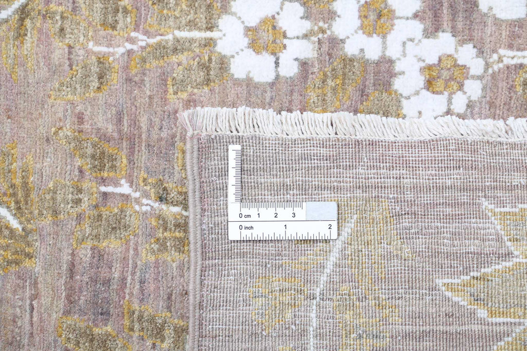 Hand Knotted Fine Artemix Wool & Silk Rug 9' 9" x 13' 8" - No. AT15523