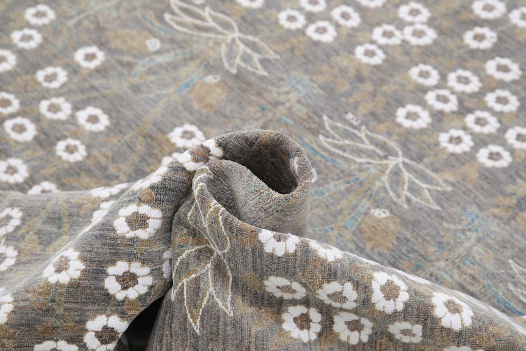 Hand Knotted Fine Artemix Wool Rug 8' 11" x 11' 8" - No. AT80407