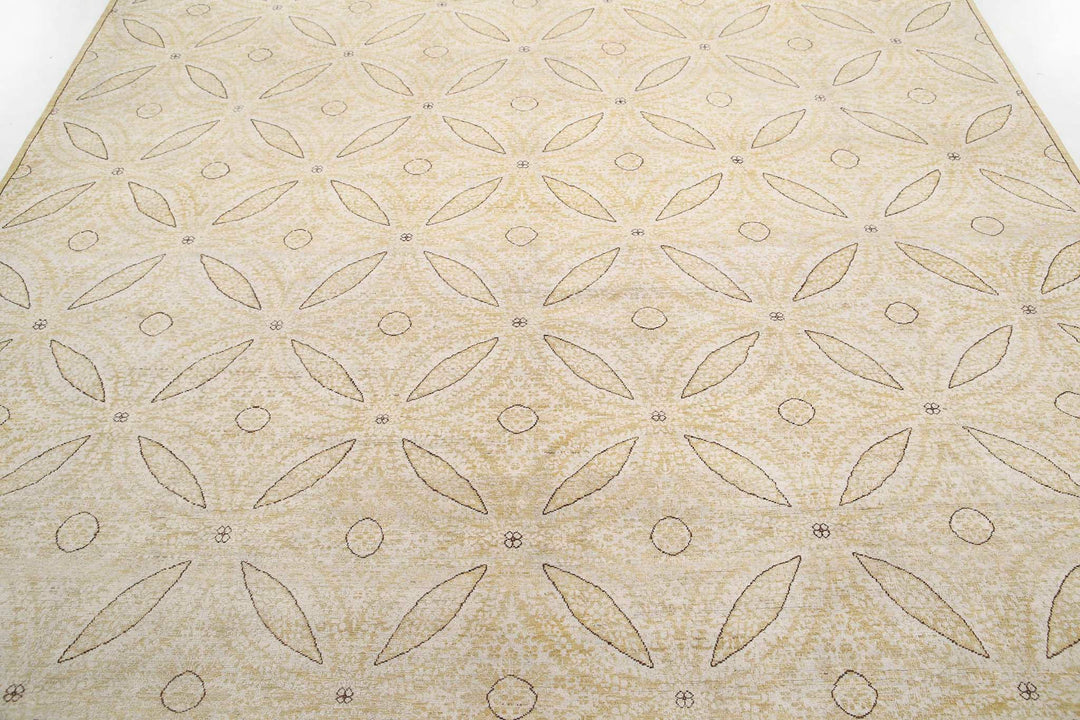 Hand Knotted Fine Artemix Wool Rug 8' 1" x 9' 8" - No. AT18599