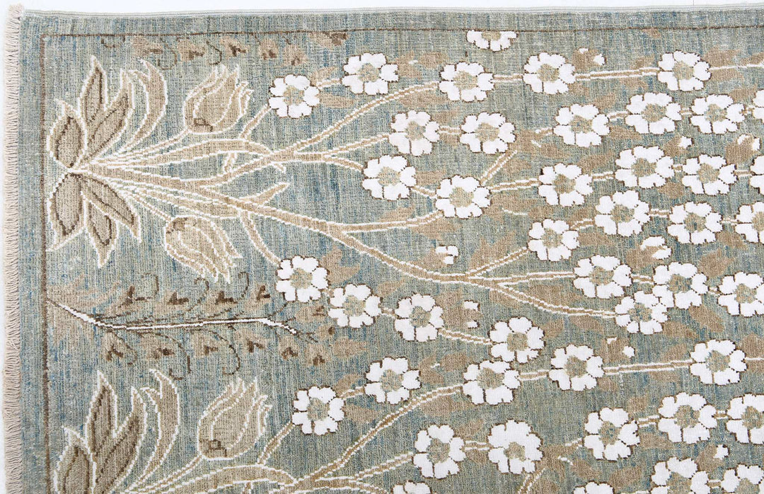 Hand Knotted Fine Artemix Wool & Cotton Rug 4' 9" x 5' 9" - No. AT68685