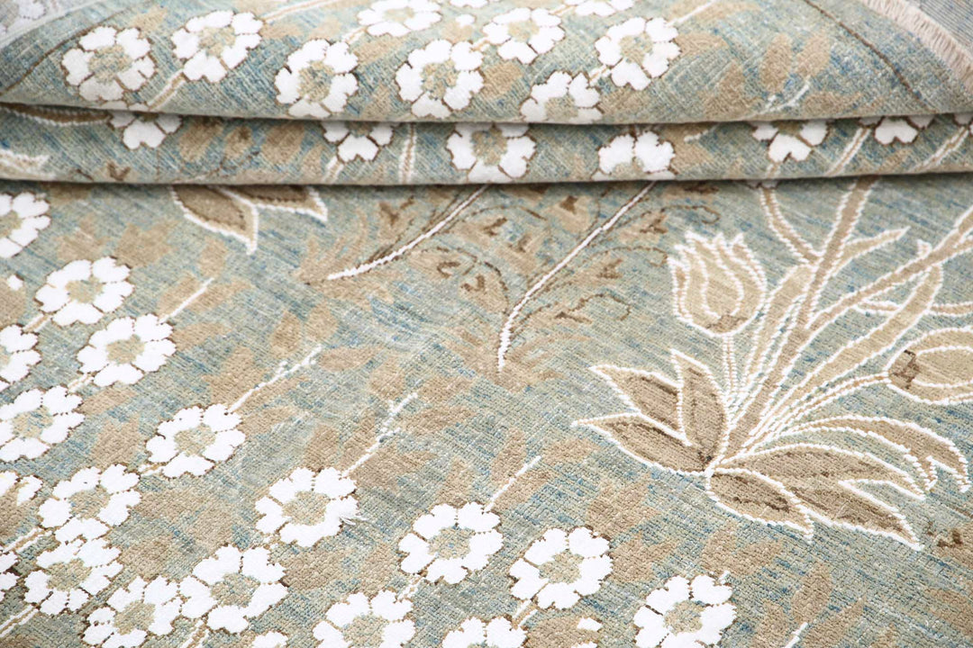 Hand Knotted Fine Artemix Wool & Cotton Rug 4' 9" x 5' 9" - No. AT68685