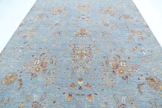 Hand Knotted Artemix Wool & Silk Rug 8' 10" x 11' 10" - No. AT56904