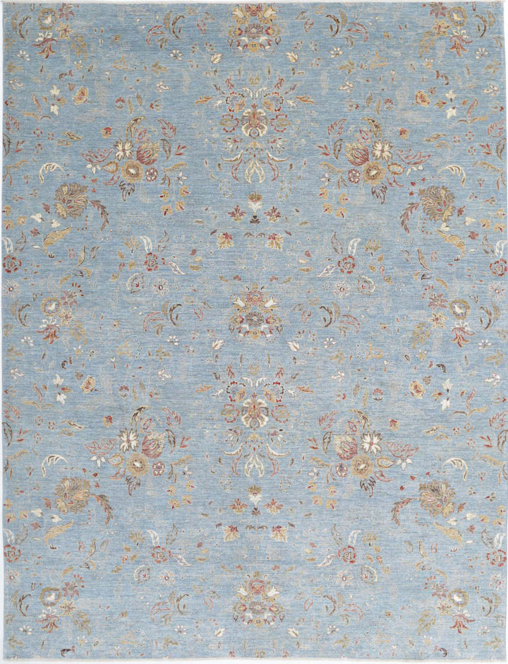Hand Knotted Artemix Wool & Silk Rug 8' 10" x 11' 10" - No. AT56904