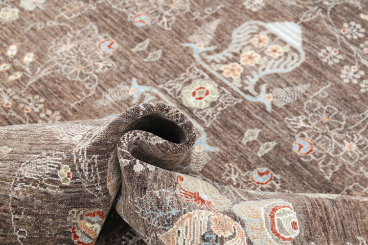 Hand Knotted Artemix Wool Rug 7' 10" x 9' 10" - No. AT41600