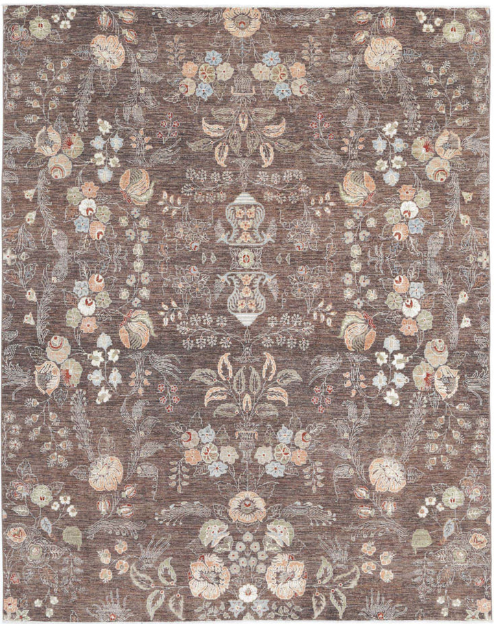 Hand Knotted Artemix Wool Rug 7' 10" x 9' 10" - No. AT41600