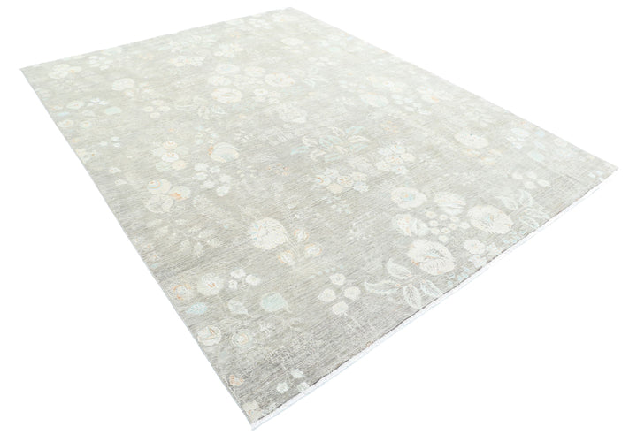 Hand Knotted Artemix Wool & Silk Rug 7' 7" x 9' 8" - No. AT62451